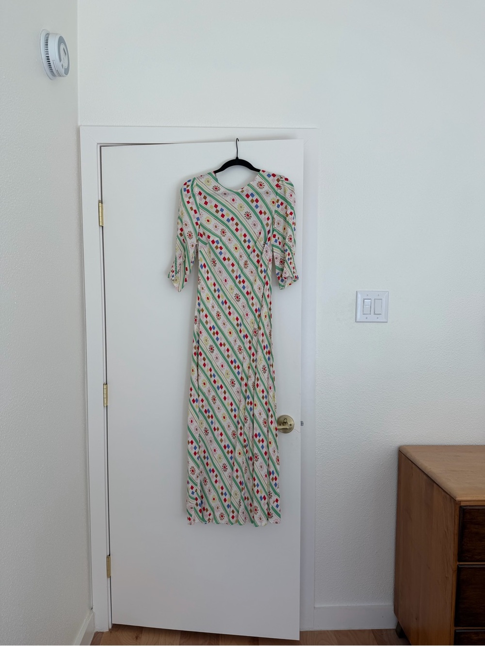 Rixo Floral Stripe Maxi Dress